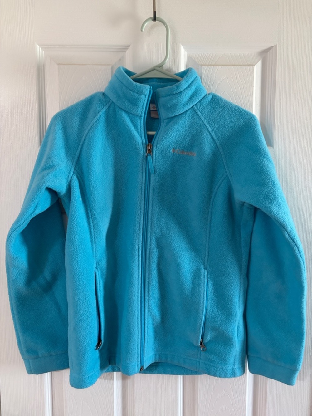 Columbia Turquoise Full-Zip Fleece Jacket